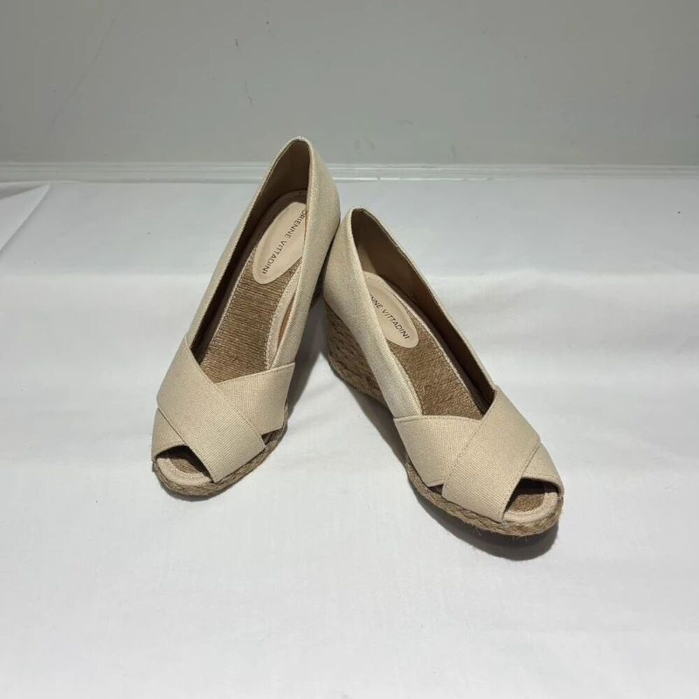 Adrienne Vittadini Espadrille Wedge Sandals Size 7.5